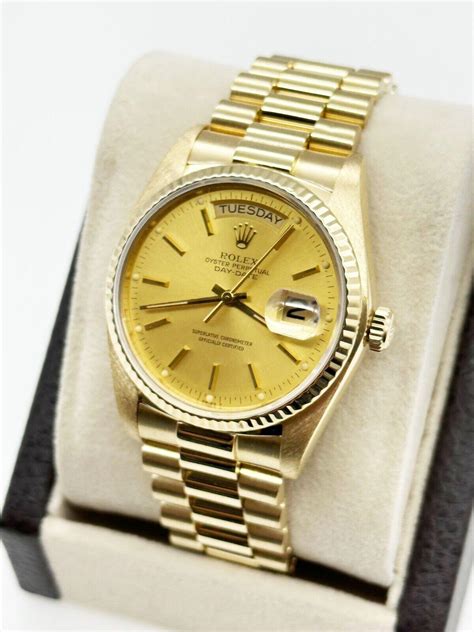 rolex 18038 production years|used rolex president 18038.